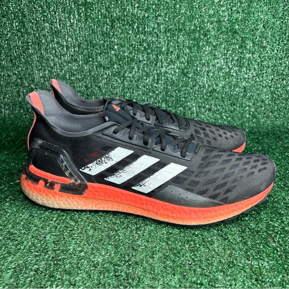 Adidas UltraBoost PB Running Sneakers Shoes Black Orange EG0419 Women's Size 11
